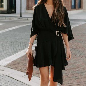 Vici Ruffle Wrap Romper